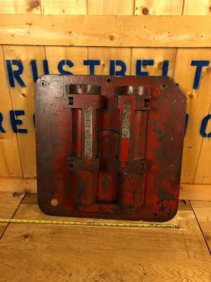 Vintage Industrial Salvaged Wooden Mold Wall Hanging
