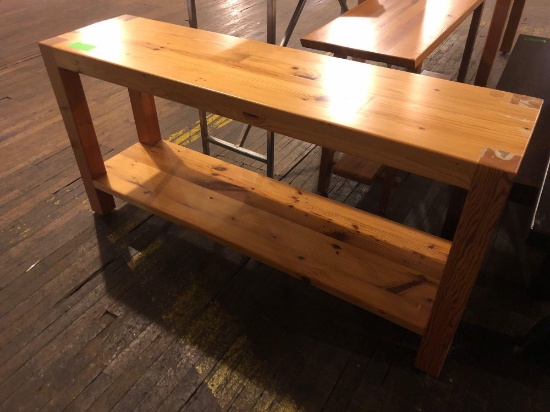 Hand crafted sofa table