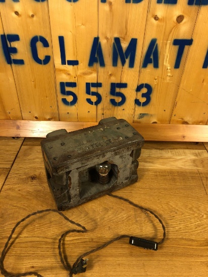 Vintage Industrial Salvaged Lamp Fixture