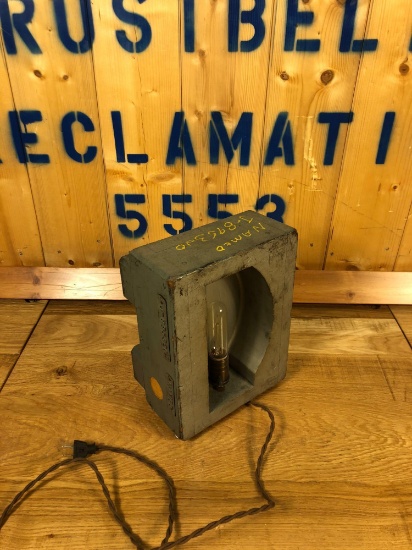 Vintage Industrial Salvaged Lamp Fixture