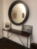 Large Handcrafted Hallway Mirror. 47 in diameter