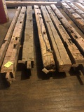 Group lot of (7) Approx 200 yr old Vintage Barn Beams