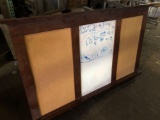 Handcrafted Wooden Deco Dry Erase/Bulletin Board