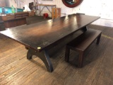 10 ft Hand Crafted Dining Room Table from Lumber Salvaged from 817 E. Main St, Cecilia, Kentucky