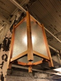 Vintage Chicken Wire Hanging Box Lights