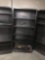 3- metal shelf units with adjustable shelves