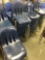 42- Blue plastic school chairs