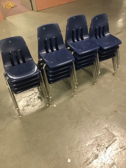 18- even smaller blue plastic chairs