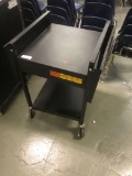 Metal cart on casters