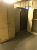 4- metal upright cabinets, double door