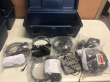 6 sets of headphones Hamilton JBP-8SV Jack, untested, with plastic box.