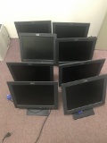 8- 15 inch IBM Computer monitors, no power cord and untested