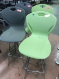 Lot of 4 swivel bar stools, these are bar height