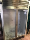 large Stainless upright Commercial Refrigerator, missing doors