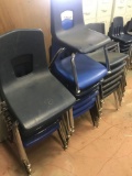 20 small student school chairs, approx 16 inches to seat