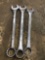 Group Lot of 3 Large Open End Wrenches