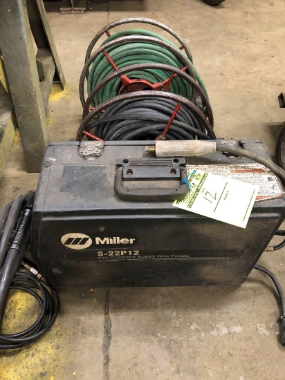 Miller S-22P12 24v Constant Speed Wire Feeder/Suitcase Welder