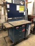 Rolling steel shop cart/toolbox