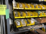 Shelf load of Yale parts. Approx 22 compartments