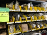 Shelf load of Acco parts, Approx 24 compartments