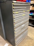 Equipto 12 Drawer Parts Filer Cabinet