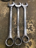 Group Lot of 3 Open End Wrenches
