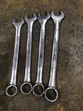 Group Lot of 4 Large Open End Wrenches