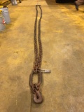 ACCO 3/8 x 15 ft Adjustable Double Leg Sling Chain w/ D ring.