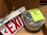 Pallet load of assorted New Exit signs & Can Light Casings