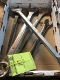 1 lot of misc large wrenches.