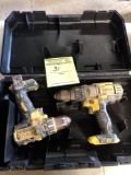 Lot of (2) 20 Volt Dewalt Drills.