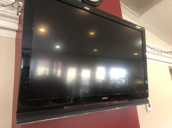 52 in Sony Bravia Flat Screen TV w/hanger
