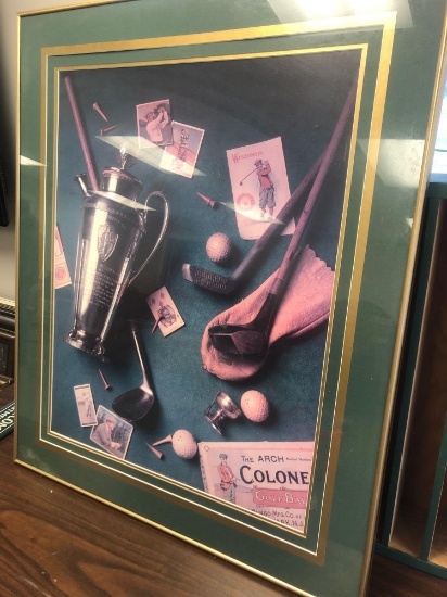 Vintage Golf Framed Poster