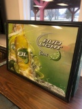 Bud Light Lime mirrored/glitter sign