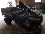 Cushman Turf Truckster with Core harvester.