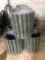 Lot of (3) Composite Golf Course Trash Cans