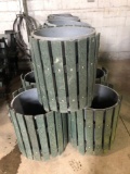 Lot of (3) Composite Golf Course Trash Cans