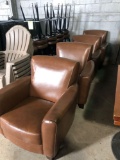 Lot of (2) Vinyl Clubhouse Sports Bar Chairs