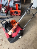 Toro snow blower, Stihl chainsaw, black and decker weed eater