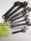 Lot of (8) Various crescent wrenches