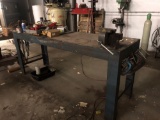 90 x 28 Steel welding table/workbench.