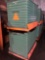 2 Steel Stackable Shipping Containers-48x36x32 in