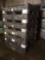 6 Stackable Knockdown Plastic Shipping Crates