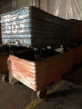 Group of 2 Rolling Steel Parts Hoppers -60x40x24 in.