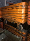 2 Rolling Steel Parts Hoppers -60x40x24 in.