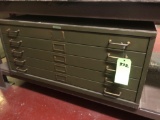 Lyon Vintage 5 Drawer map filing cabinet