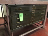 Vintage Lyon 5 Drawer Map Filer