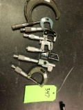 Group lot of misc Micrometers and gages