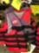 New Family of 5 JetPilot Red/Grey Life Jackets