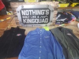 Nice Variety of New Victory Long Sleeve and Vests. 3 small, 1 med blue Van Heusen long sleeve, 1